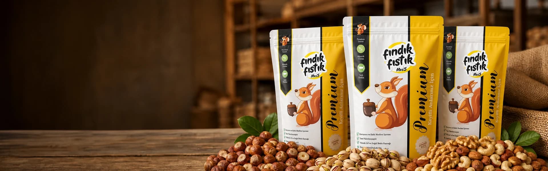 Fındık Fıstık toptan kuruyemiş paketleri